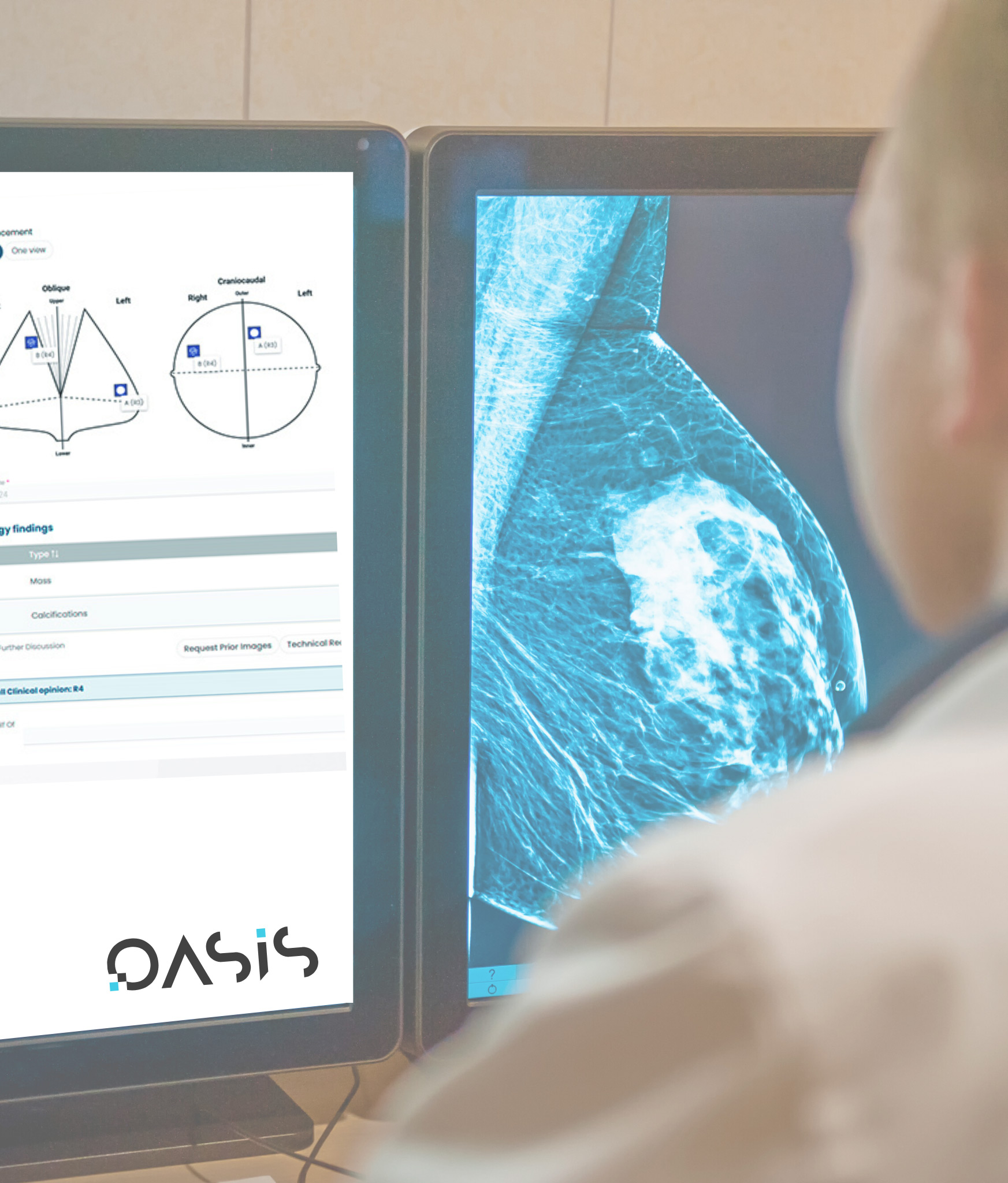 Picture of a doctor working with Oasis.